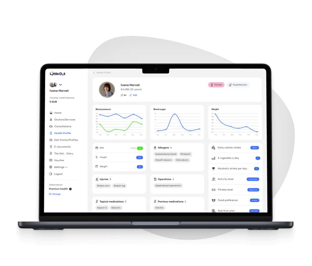 LittleDot web aplikacija prikaz